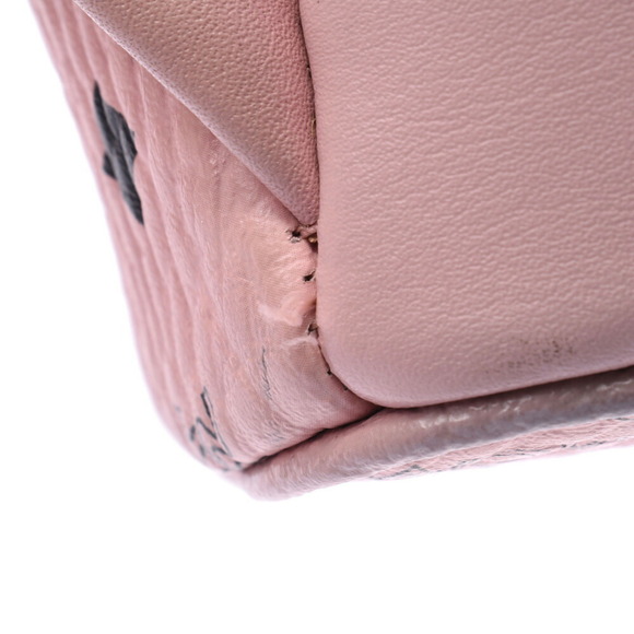 MCM Backpack Side Studs Pink Leather Daypack - Picture 7 of 12